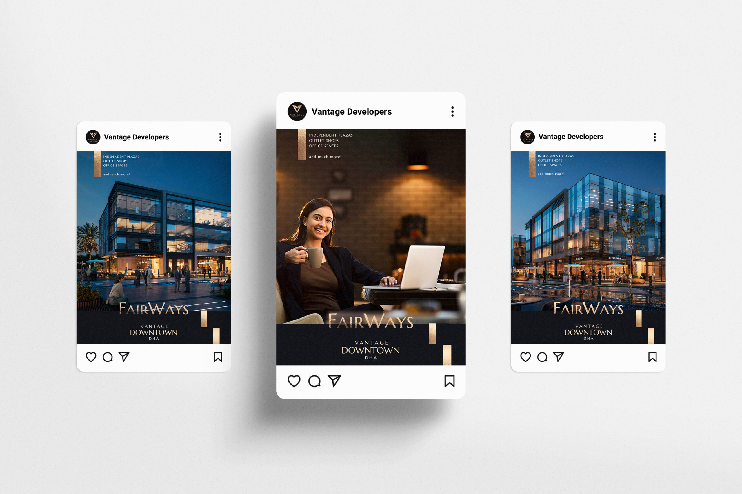 Instagram Portrait Post UI Mockup 3