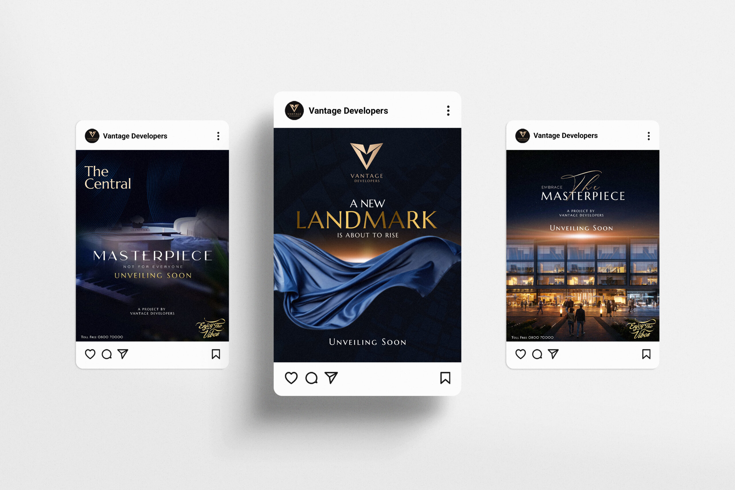 Instagram Portrait Post UI Mockup